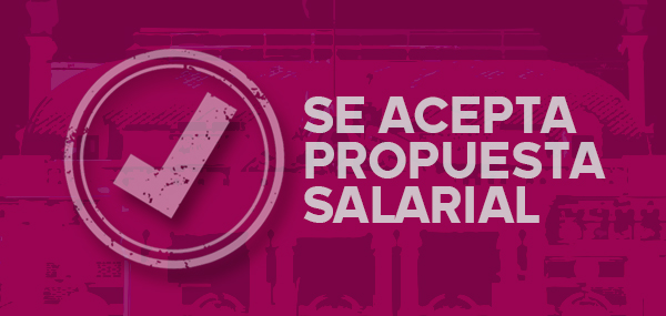 Se acepta propuesta salarial